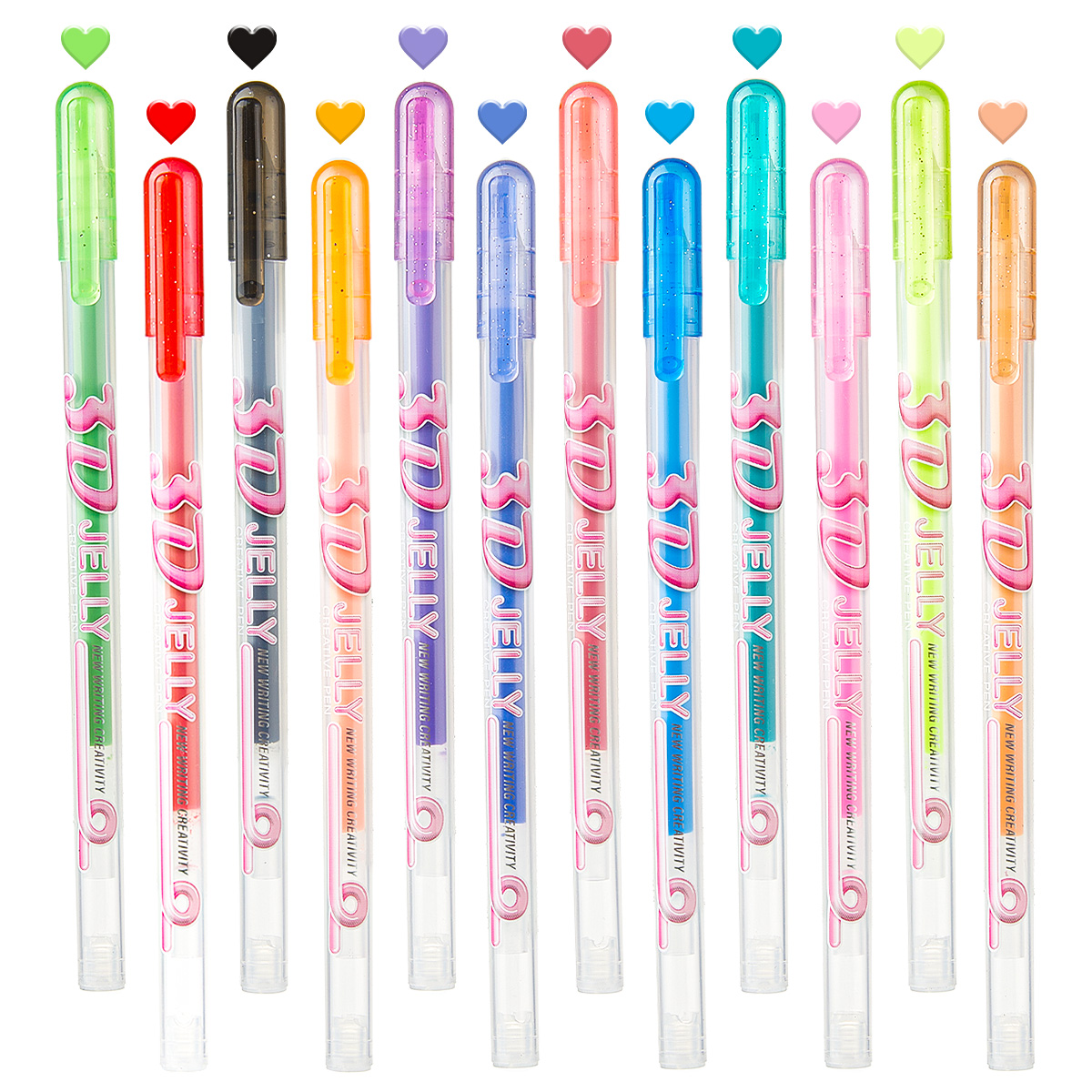 SHANDS 12PCS 3D Jelly Gel Pens - đánh giá và giá Chalk Bag