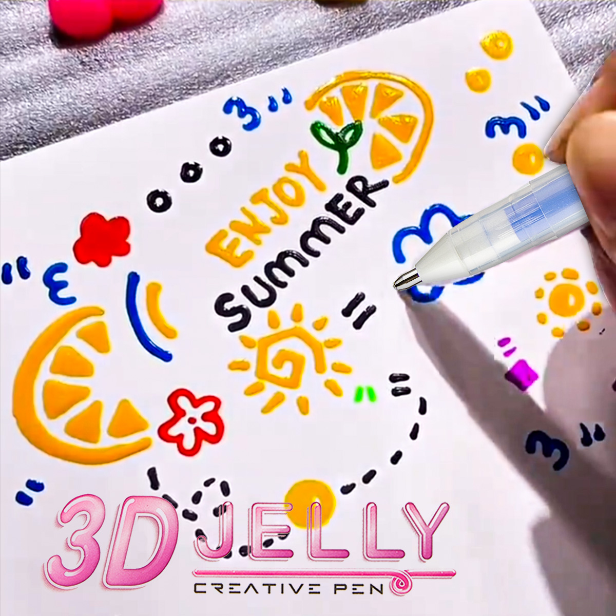 SHANDS 12PCS 3D Jelly Gel Pens - đánh giá và giá Chalk Bag