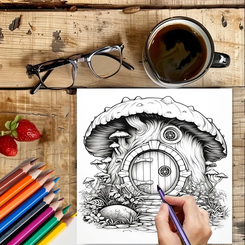 Coloring Book Fairy Door for A - đánh giá và giá Chalk Bag